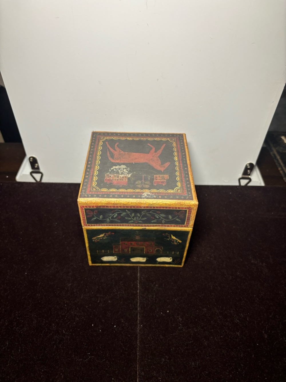 Farmhouse Nested Storage Boxes - Rust and Black - Picture 9 of 13